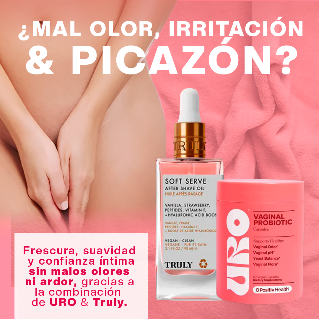 Combo Truly +Uro rutina de bienestar íntimo. +2.534 Mujeres Satisfechas ⭐ 4.9 / 5